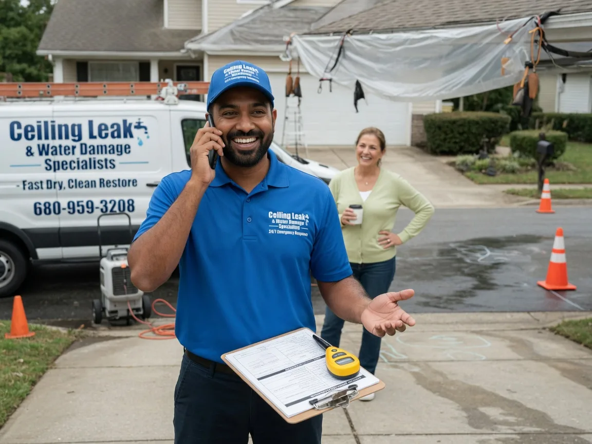 Ceiling Leak Cleanup Lavon, TX FAQs